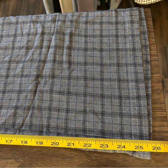 ❤️ American Eagle Outfitters Women's Gray Plaid Wide Leg Pants L - Picture 8 of 9